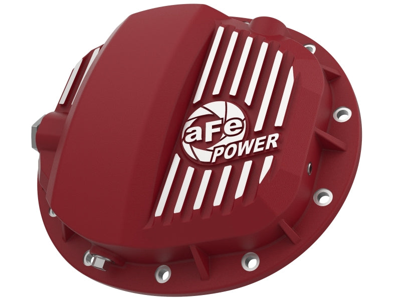 aFe Pro Series GMCH 9.5 Rear Diff Cover Red w/ Machined Fins 19-20 GM Silverado/Sierra 1500