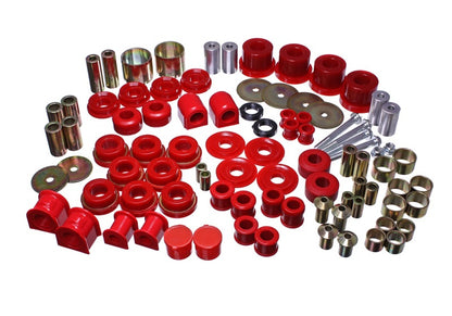 Energy Suspension 15-16 Ford Mustang Red Hyper-Flex Master Bushing Set