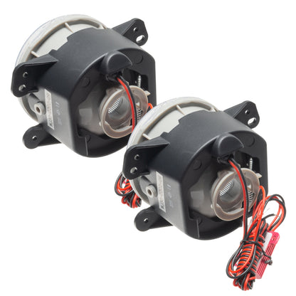 Oracle Lighting 07-09 Jeep Wrangler JK Pre-Assembled LED Halo Fog Lights -Red