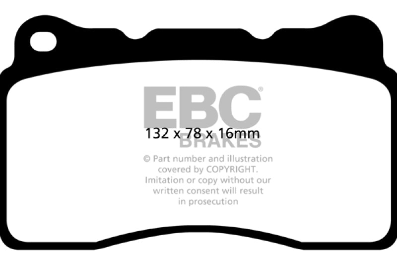 EBC 2016+ Chevrolet Corvette (C7) 6.2L Stingray Bluestuff Front Brake Pads