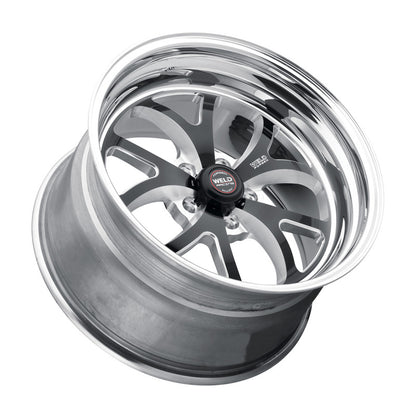 Weld S76 15x8 / 5x4.75 BP / 5.5in. BS Black Wheel (Medium Pad) - Non-Beadlock