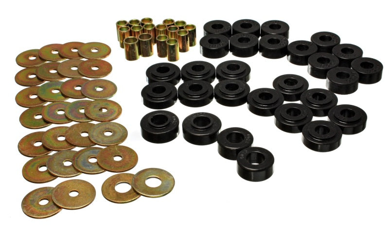 Energy Suspension Rear Spring Frame Shackle Kit - Black