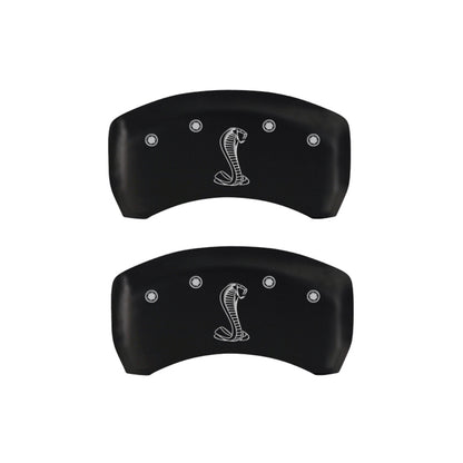 MGP 4 Caliper Covers Engraved Front & Rear Tiffany Snake Red finish silver ch