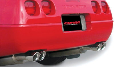 Corsa 1986-1991 Chevrolet Corvette C4 5.7L V8 L98 Polished Sport Cat-Back Exhaust