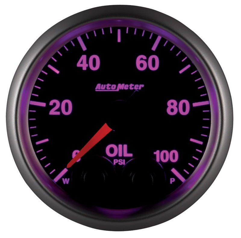 Autometer Elite 52mm Oil Pressure Peak and Warn Gauge w/ Electronic Control