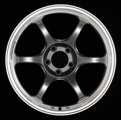 Advan RG-D2 16x8.0 +48 5x100 Machining and Racing Hyper Black Wheel