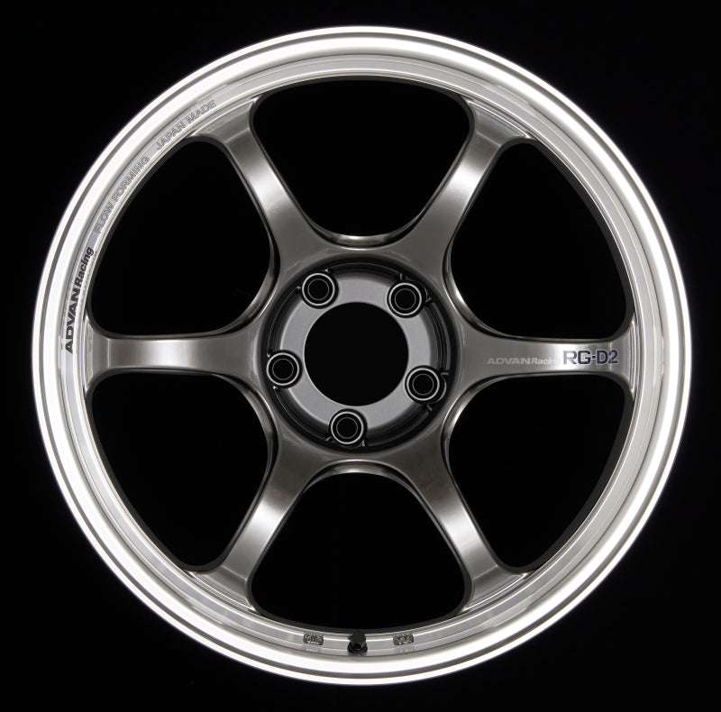 Advan RG-D2 16x6.5 +45 4x100 Machining and Racing Hyper Black Wheel
