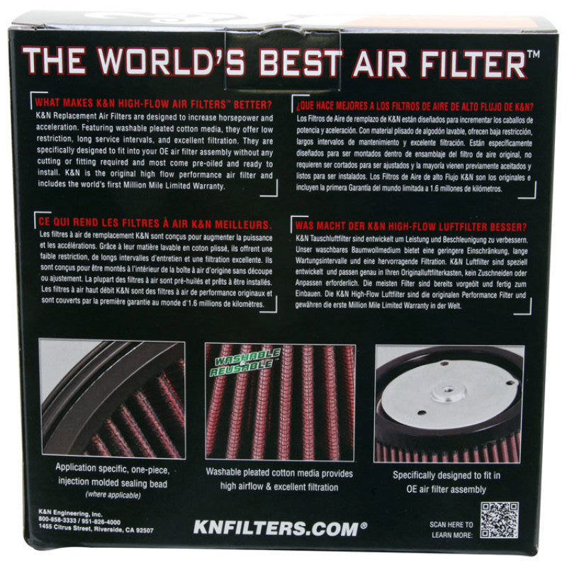 K&N Custom Air Filter Round 6.125in ID / 7.5in OD / 2.25 in Height