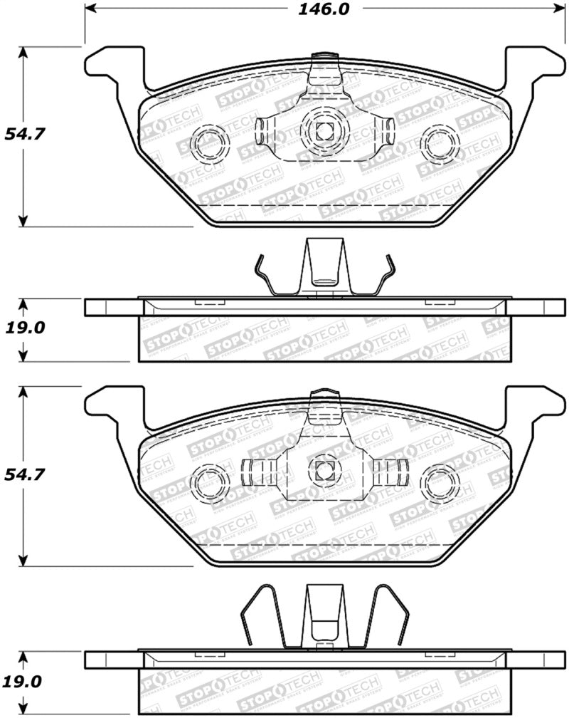 StopTech Street Brake Pads