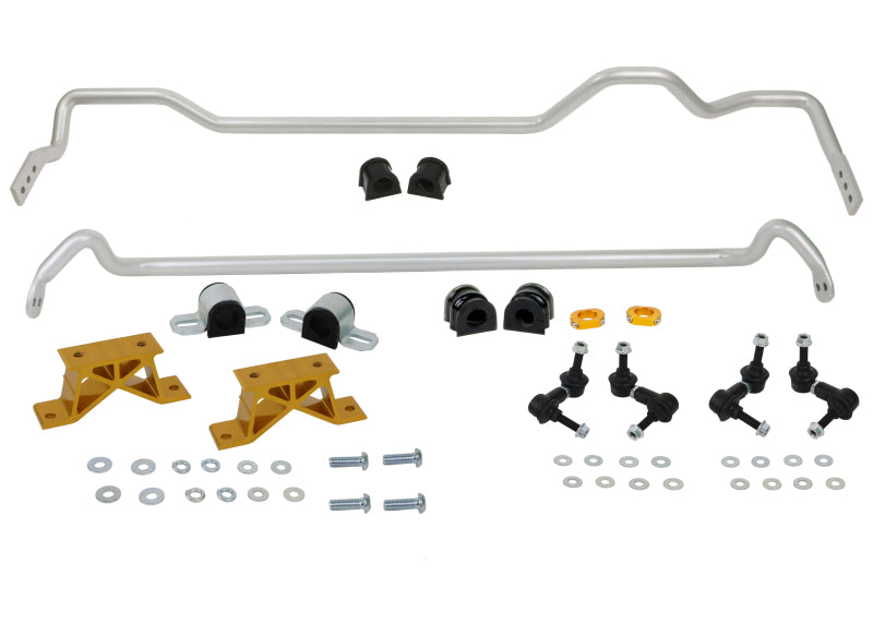 Whiteline 04-05 Subaru Impreza STI Front & Rear Sway Bar Kit 24mm w/Mounts