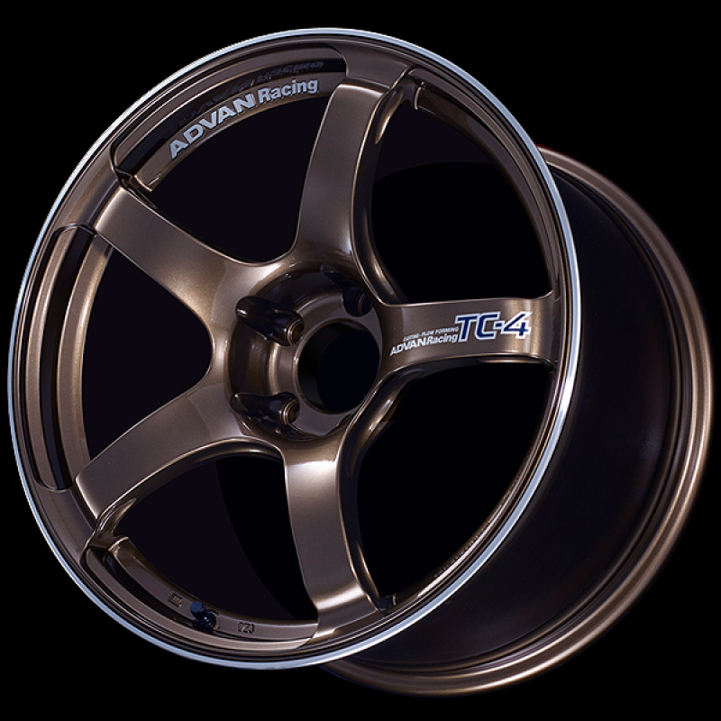Advan TC4 18x9 +35 5x114.3 Racing Umber Bronze and Ring Wheel