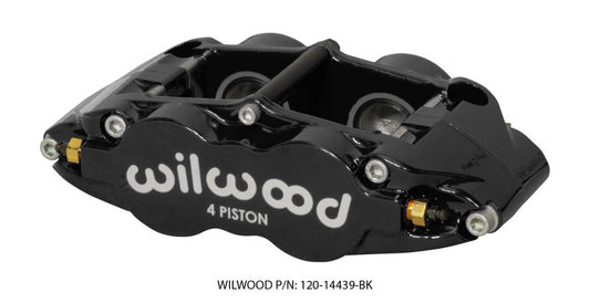 Wilwood Caliper Forged Narrow Superlite FNSL4R-DS Dust Seal 1.25/1.25 1.10in Rotor Width - Black