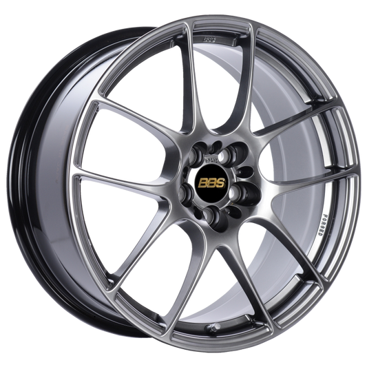 BBS RF 18x8 5x120 ET48 Diamond Black Wheel -82mm PFS/Clip Required